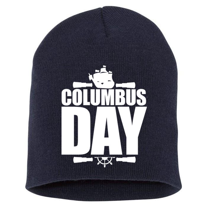 Columbus Day Short Acrylic Beanie