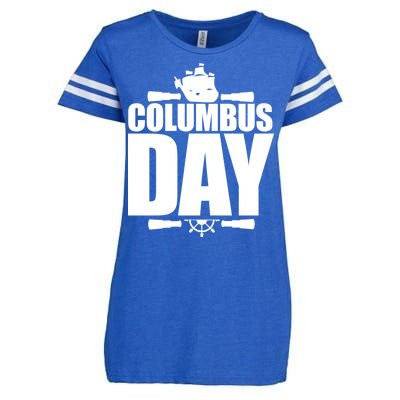 Columbus Day Enza Ladies Jersey Football T-Shirt