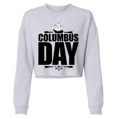 Columbus Day Cropped Pullover Crew