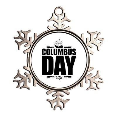 Columbus Day Metallic Star Ornament