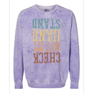 Check Out My Handstand Gymnastics And Gymnast Colorblast Crewneck Sweatshirt