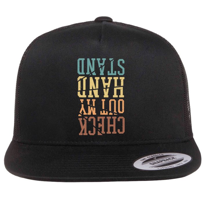 Check Out My Handstand Gymnastics And Gymnast Flat Bill Trucker Hat