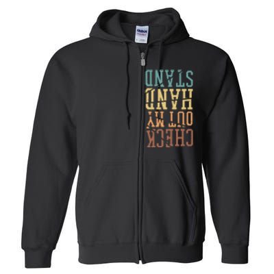 Check Out My Handstand Gymnastics And Gymnast Full Zip Hoodie