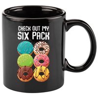 Check Out My Six Pack Donut Great Gift Funny Gym Gift 11oz C Handle Ceramic Mug