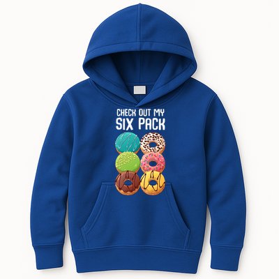 Check Out My Six Pack Donut Great Gift Funny Gym Gift Kids Hoodie