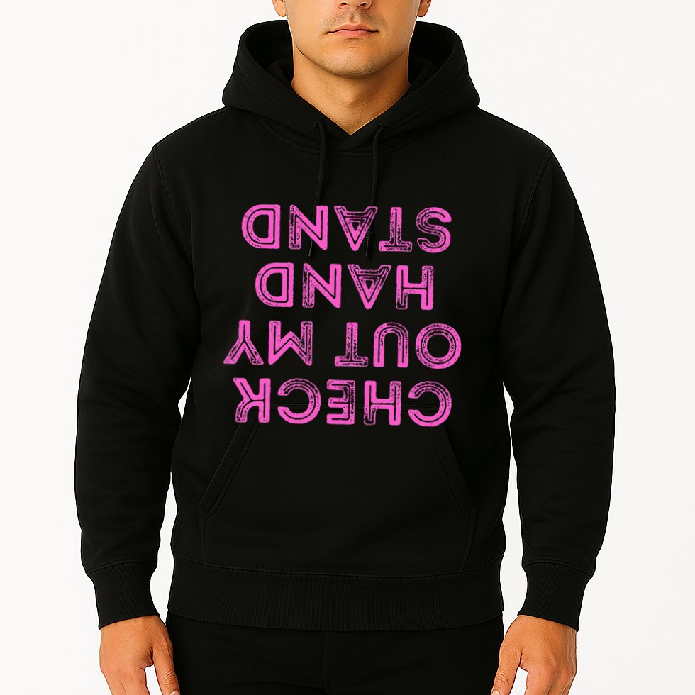 Check Out My Handstand Funny Gymnastics Gift Hoodie