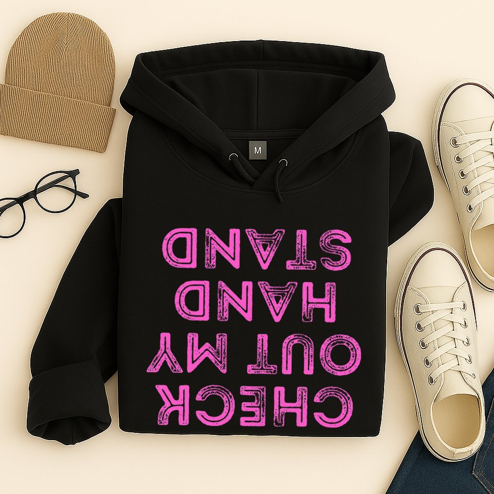 Check Out My Handstand Funny Gymnastics Gift Hoodie
