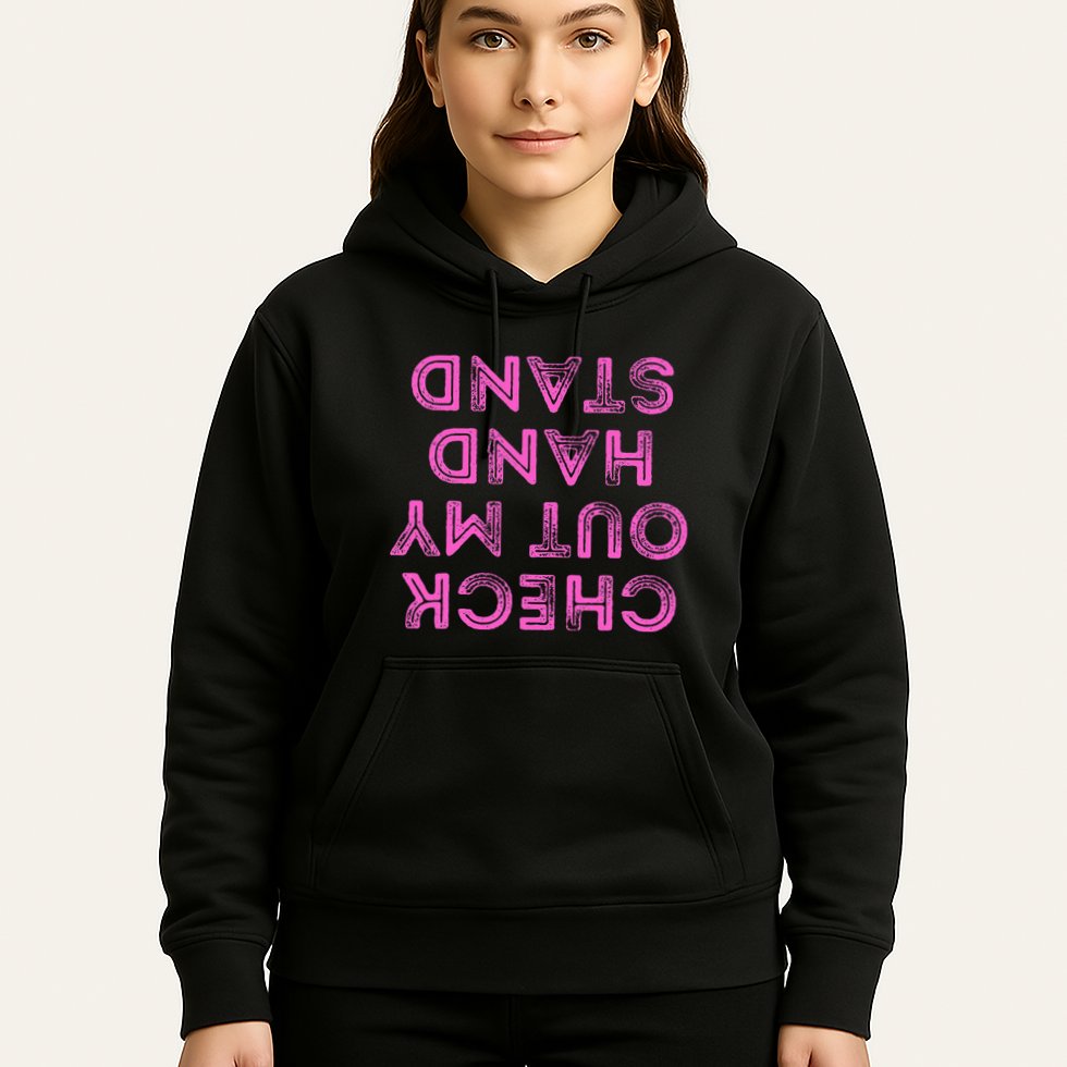 Check Out My Handstand Funny Gymnastics Gift Hoodie