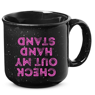 Check Out My Handstand Funny Gymnastics Gift 15oz Campfire Ceramic Mug