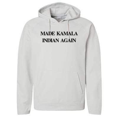 Candace Owens Made Kamala Indian Again Performance Fleece Hoodie