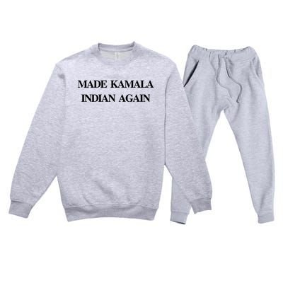 Candace Owens Made Kamala Indian Again Premium Crewneck Sweatsuit Set