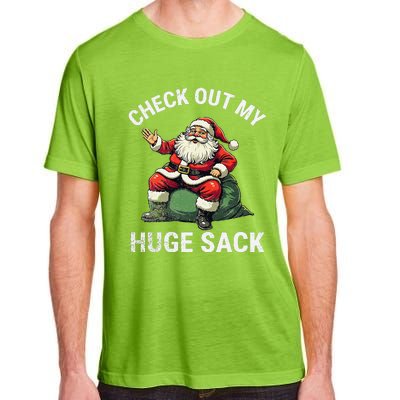 Check Out My Huge Sack Santa Clause Christmas Xmas 2024 Adult ChromaSoft Performance T-Shirt