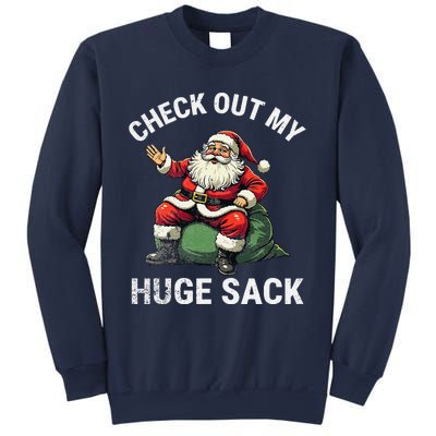 Check Out My Huge Sack Santa Clause Christmas Xmas 2024 Sweatshirt