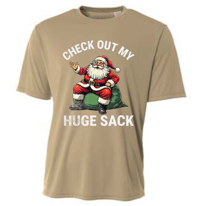 Check Out My Huge Sack Santa Clause Christmas Xmas 2024 Cooling Performance Crew T-Shirt