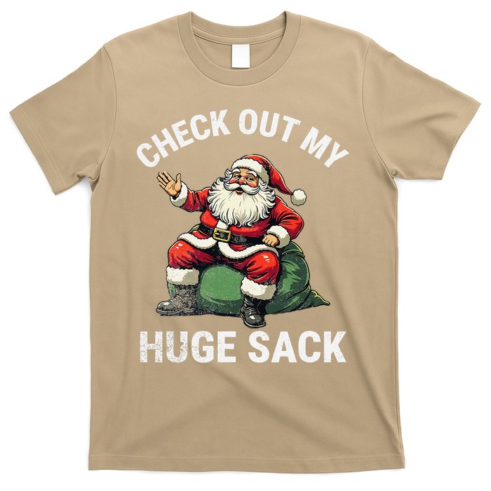 Check Out My Huge Sack Santa Clause Christmas Xmas 2024 T-Shirt