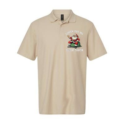 Check Out My Huge Sack Santa Clause Christmas Xmas 2024 Softstyle Adult Sport Polo