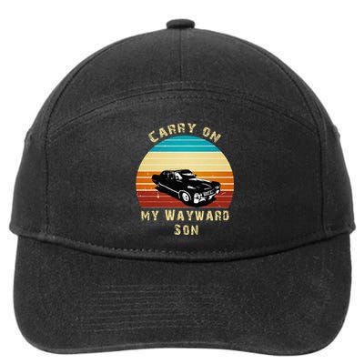 Carry On My Wayward Son Vintage 7-Panel Snapback Hat