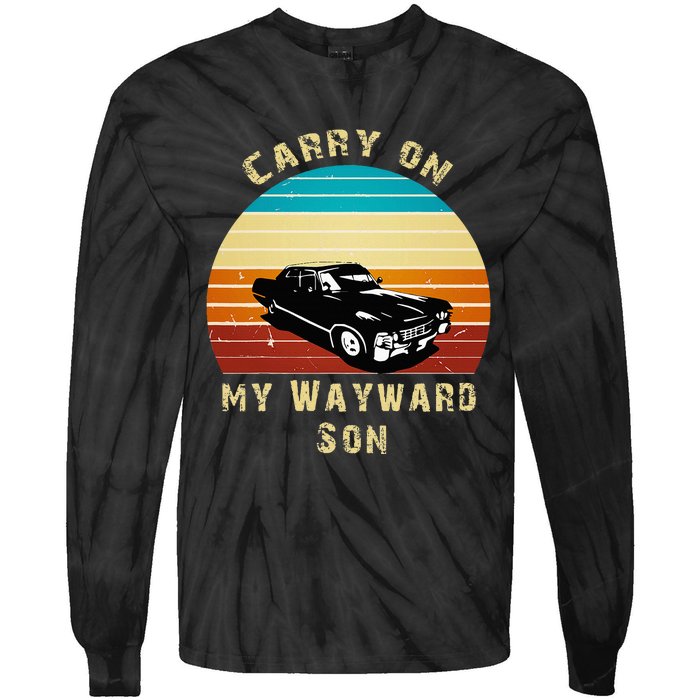 Carry On My Wayward Son Vintage Tie-Dye Long Sleeve Shirt