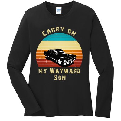 Carry On My Wayward Son Vintage Ladies Long Sleeve Shirt