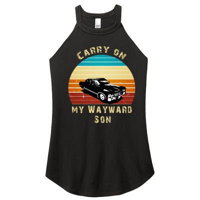 Carry On My Wayward Son Vintage Women’s Perfect Tri Rocker Tank