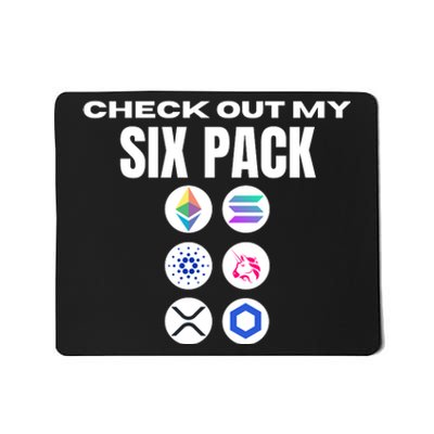 Check Out My Six Pack, Funny Gym Crypto Altcoin Lovers Meme Mousepad