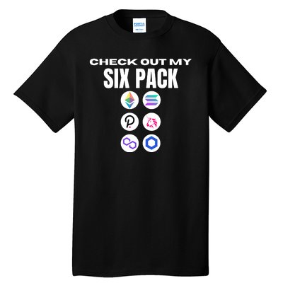 Check Out My Six Pack, Funny Gym Crypto, Funny Altcoin Tall T-Shirt