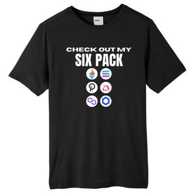 Check Out My Six Pack, Funny Gym Crypto, Funny Altcoin Tall Fusion ChromaSoft Performance T-Shirt