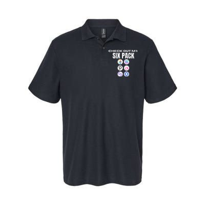 Check Out My Six Pack, Funny Gym Crypto, Funny Altcoin Softstyle Adult Sport Polo