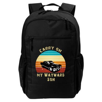 Carry On My Wayward Son Vintage Backpack