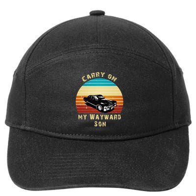 Carry On My Wayward Son Vintage 7-Panel Snapback Hat