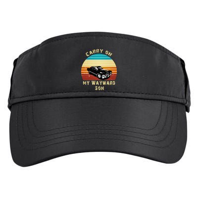 Carry On My Wayward Son Vintage Adult Drive Performance Visor