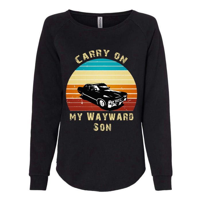 Carry On My Wayward Son Vintage Womens California Wash Sweatshirt