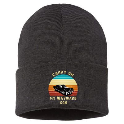 Carry On My Wayward Son Vintage Sustainable Knit Beanie