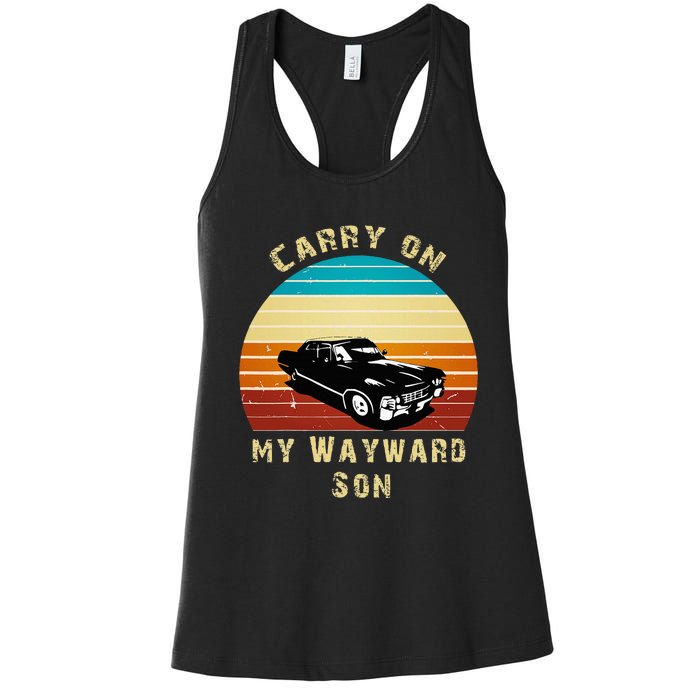 Carry On My Wayward Son Vintage Women's Racerback Tank