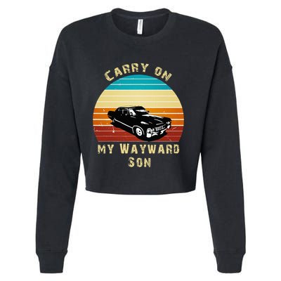 Carry On My Wayward Son Vintage Cropped Pullover Crew