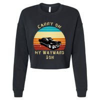 Carry On My Wayward Son Vintage Cropped Pullover Crew