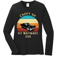 Carry On My Wayward Son Vintage Ladies Long Sleeve Shirt