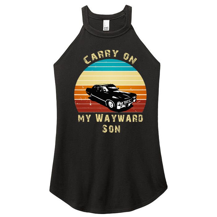 Carry On My Wayward Son Vintage Women's Perfect Tri Rocker Tank