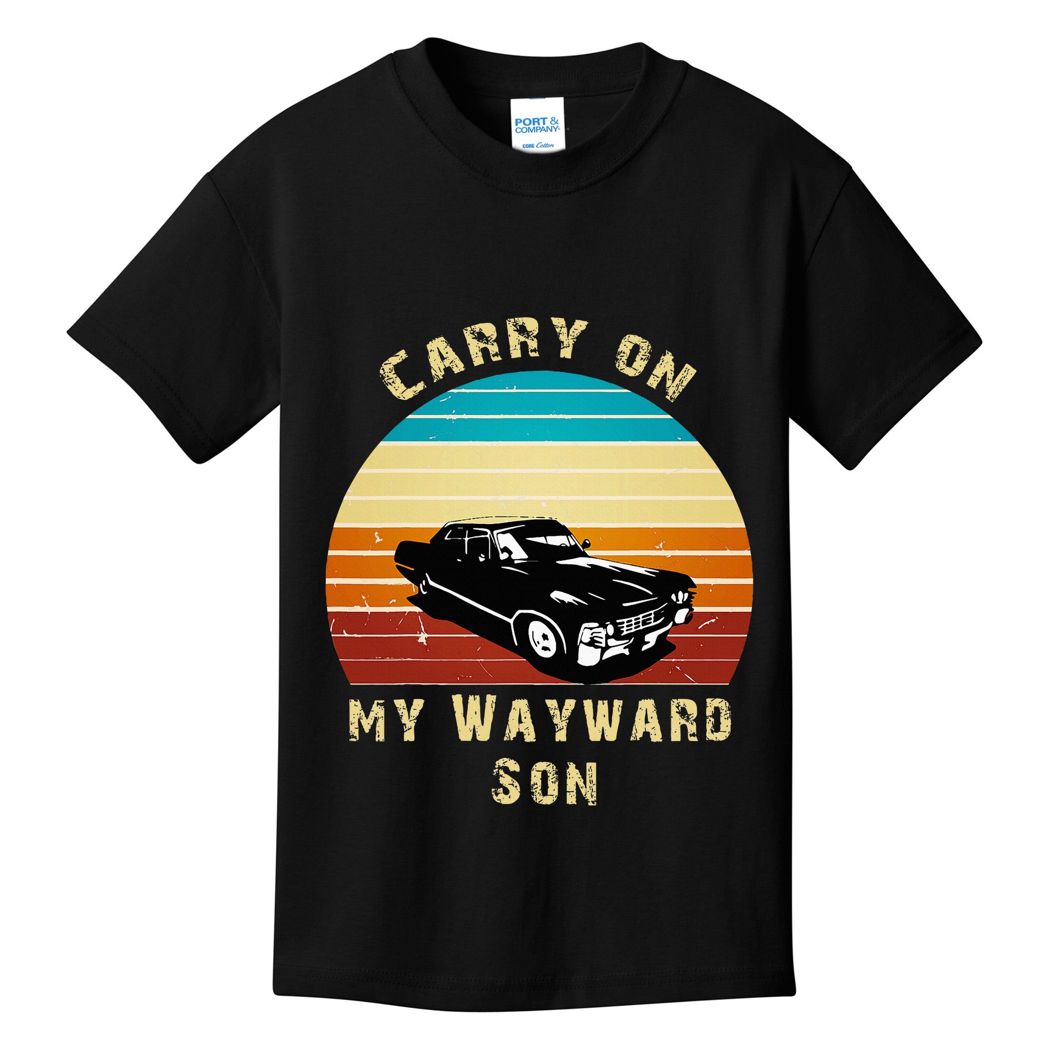 Carry On My Wayward Son Vintage Kids T-Shirt