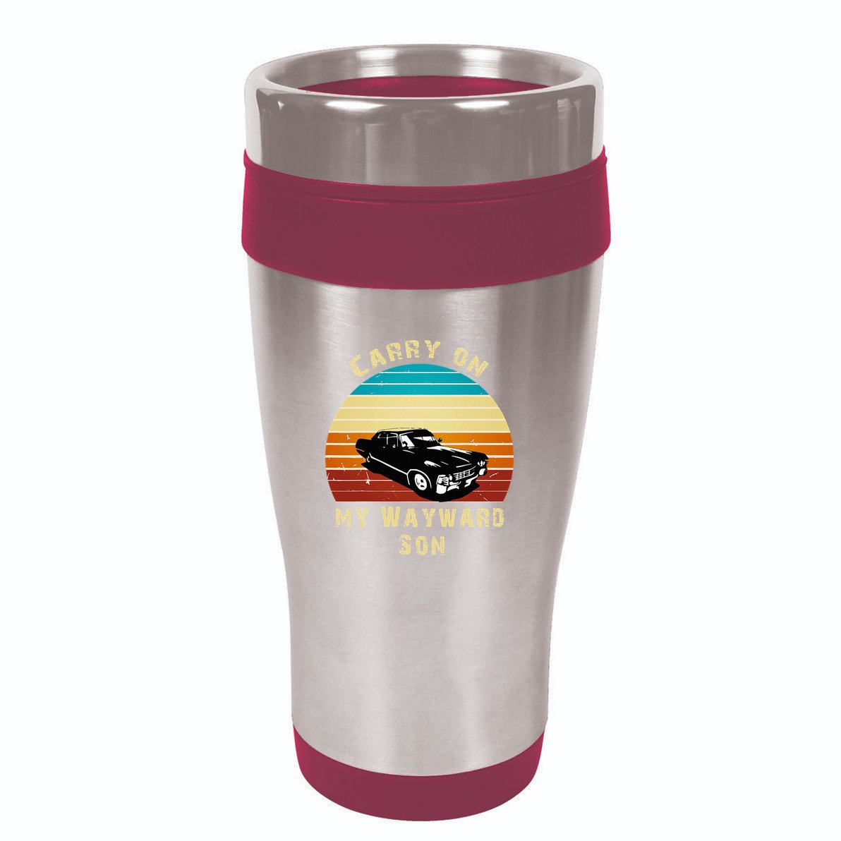Carry On My Wayward Son Vintage 16oz Travel Tumbler