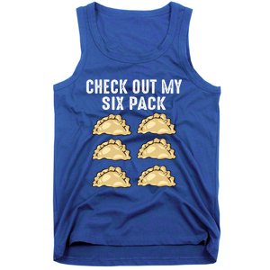 Check Out My Six Pack 6funny Giftpack Polish Pierogi Six Pack Cool Gift Tank Top