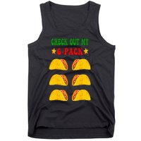 Check Out My Six 6 Pack With Tacos For Cinco De Mayo Tank Top