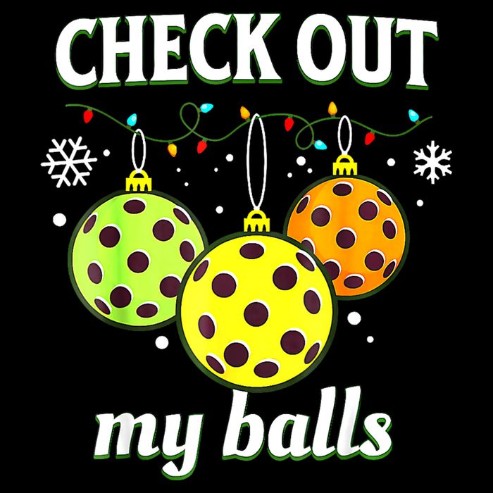 Check Out My Balls Funny Pickleball Christmas Decoration Backpack