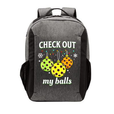 Check Out My Balls Funny Pickleball Christmas Decoration Vector Backpack