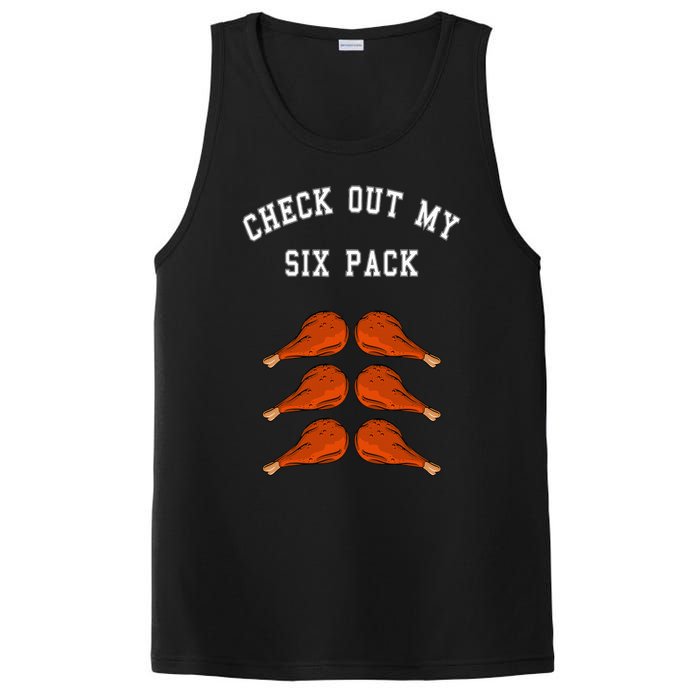 Check Out My Six 6 Pack Turkey Legs Happy Thanksgiving Funny PosiCharge Competitor Tank