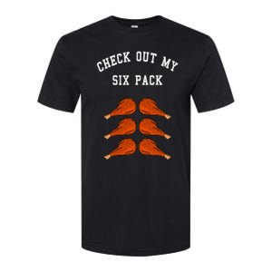 Check Out My Six 6 Pack Turkey Legs Happy Thanksgiving Funny Softstyle CVC T-Shirt