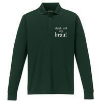 Check Out My Braut Oktoberfest Performance Long Sleeve Polo