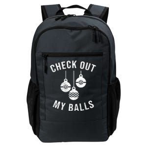 Checkout Out My Balls Funny XMas Christmas Daily Commute Backpack