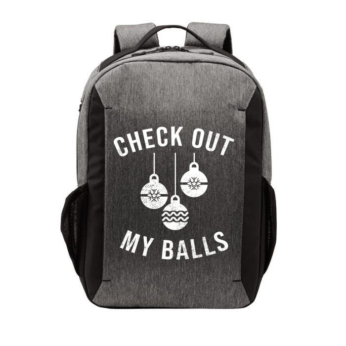 Checkout Out My Balls Funny XMas Christmas Vector Backpack