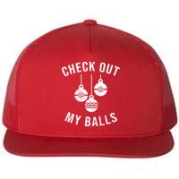 Checkout Out My Balls Funny XMas Christmas Flatbill Hat